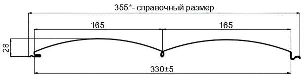 Сайдинг Woodstock-БР-28х330 (ECOSTEEL_T-12-Орех-0.45) в Красноармейске