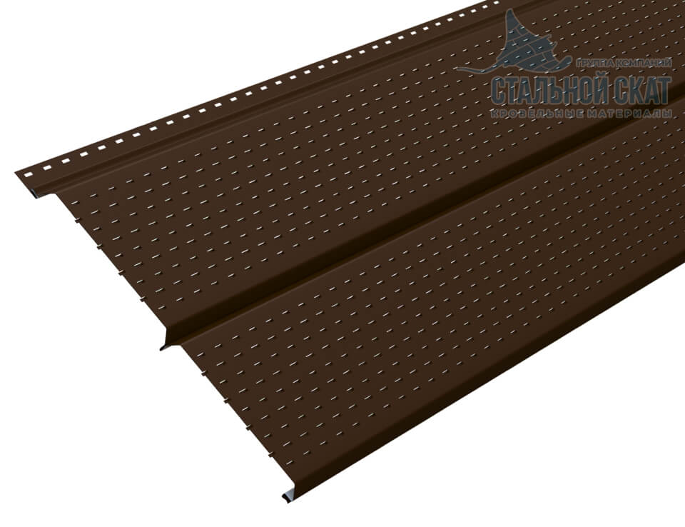 Софит перфор. Lбрус-XL-14х335 (VALORI-20-Brown-0.5) в Красноармейске