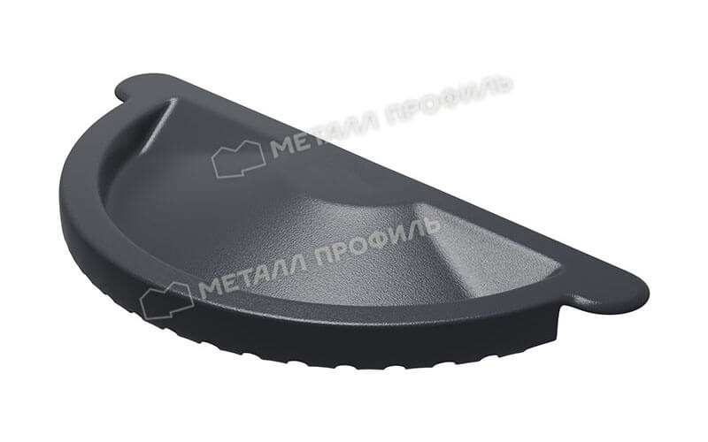 Заглушка желоба D125 Foramina Freeze (FRZ_D-01-GreyGrey-0.6) в Красноармейске