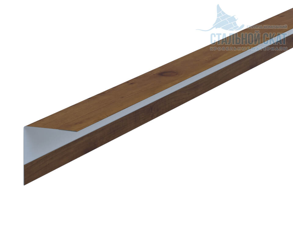 Фото: Планка угла наружного 30х30х3000 (ECOSTEEL_T-12-Дуб-0.45) в Красноармейске