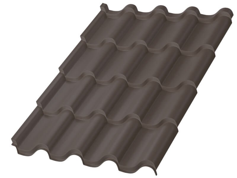 Металлочерепица МП Монтерроса-M (VALORI-20-Песчано-серый-0.5)